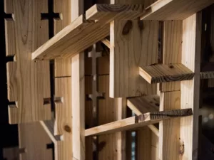 Generative Isotropic Timber System: Installation detail